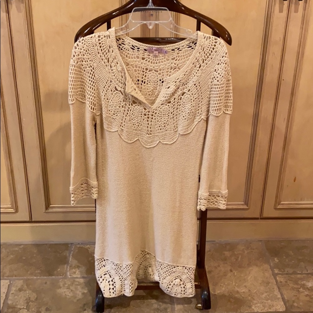 Calypso size S crochet/knit dress fabu!